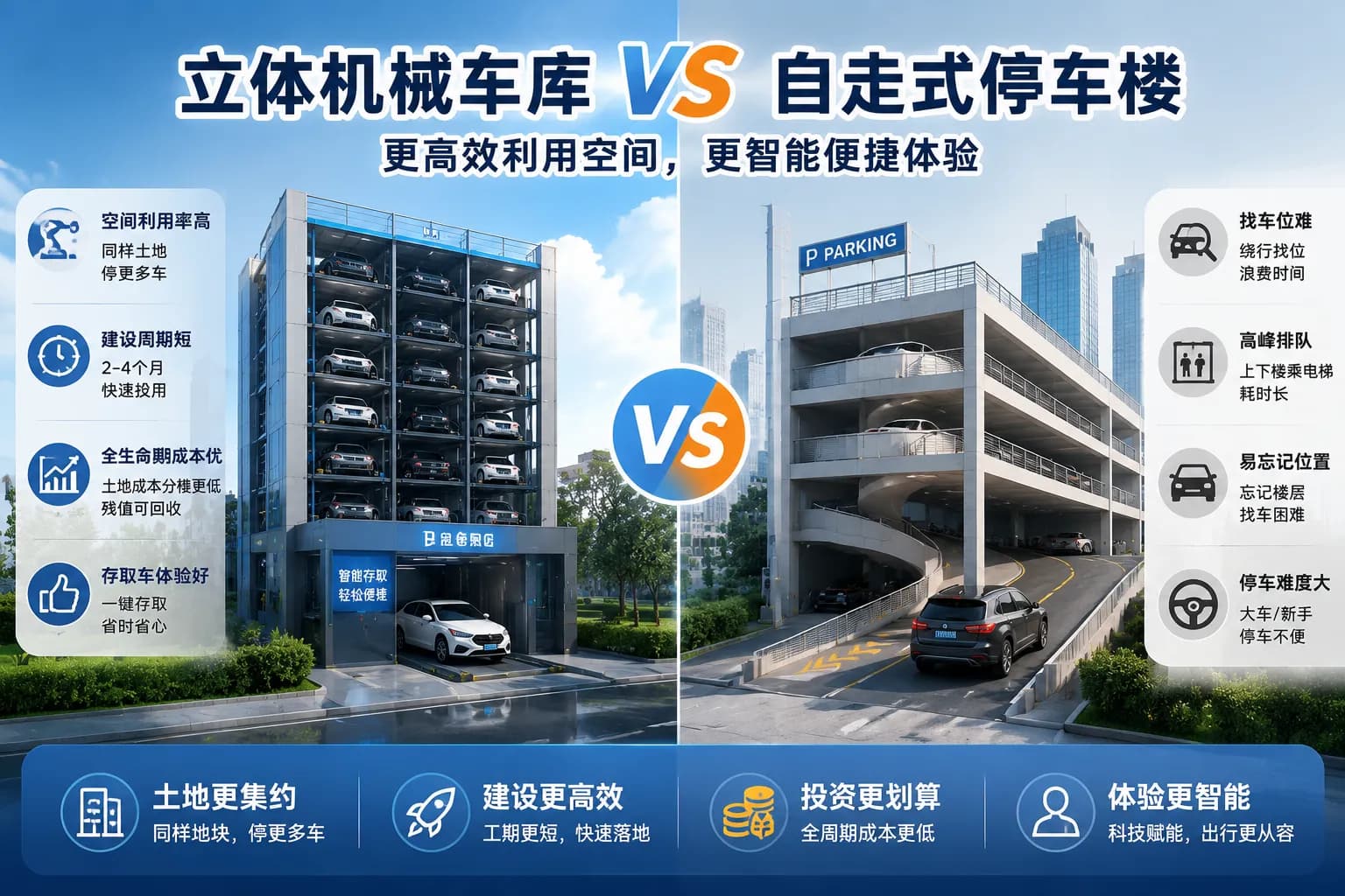 Bãi đỗ xe cơ khí đa tầng so với bãi đỗ xe tự động: Loại nào phù hợp hơn cho việc đỗ xe trong thành phố?