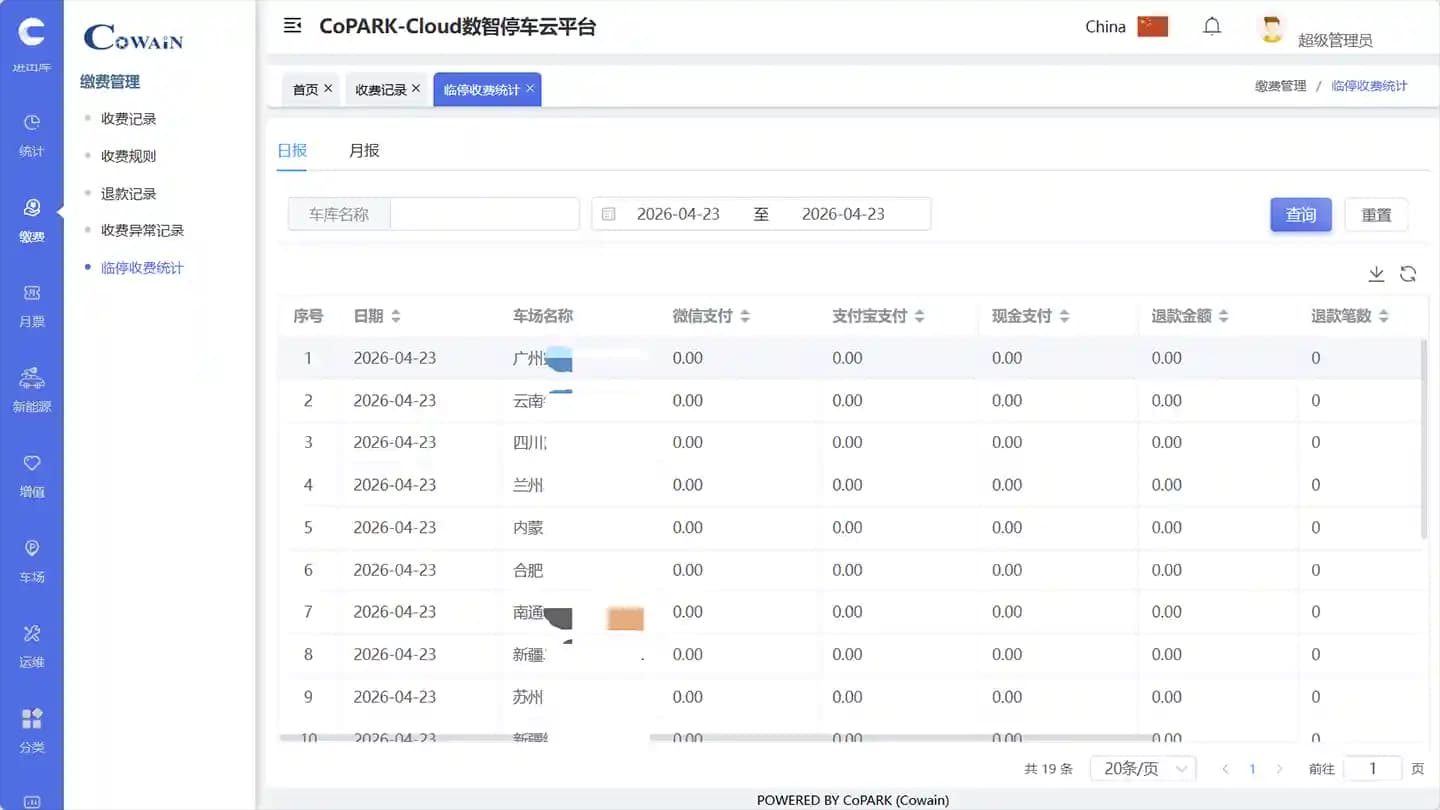 Quản lý doanh thu - CoPARK SMART