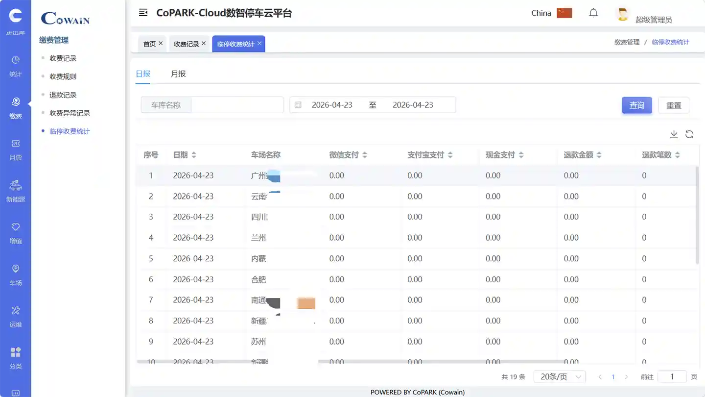 Quản lý doanh thu - CoPARK SMART